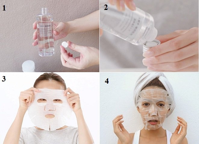 Cách dùng nước hoa hồng ở dạng lotion mask